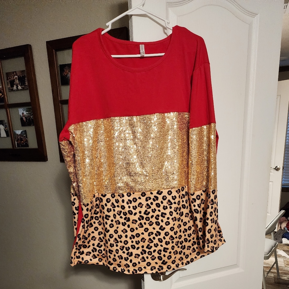 Iltex sequin shirt 3x